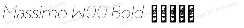 Massimo W00 Bold字体转换